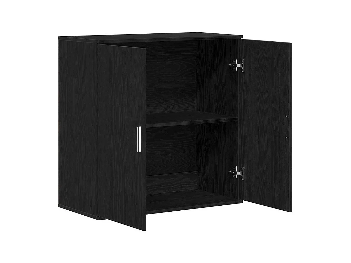 Buffet | Bahut | Meuble de rangement latéral Chêne noir 79x38x80 cm Bois d'ingénierie