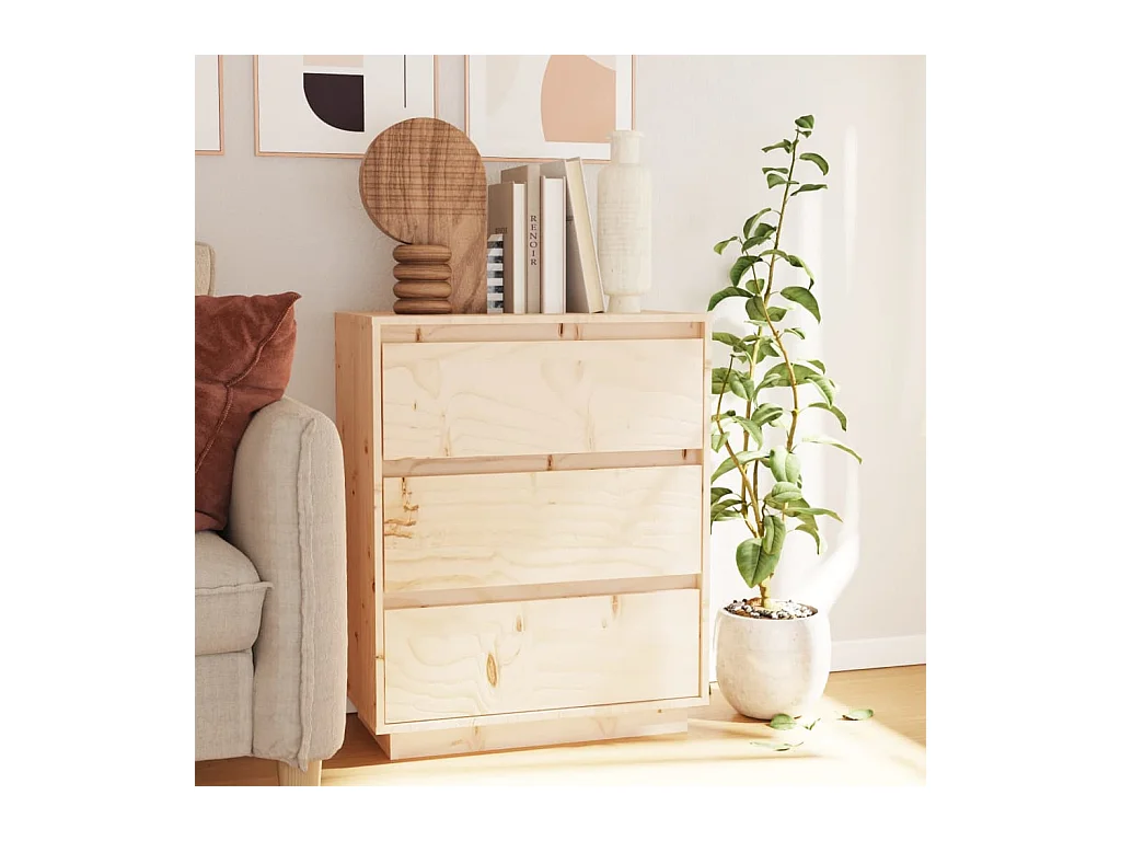 Buffet | Bahut | Meuble de rangement 60x34x75 cm Bois massif de pin