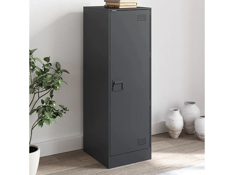 Buffet | Bahut | Meuble de rangement anthracite 34,5x39x107 cm acier