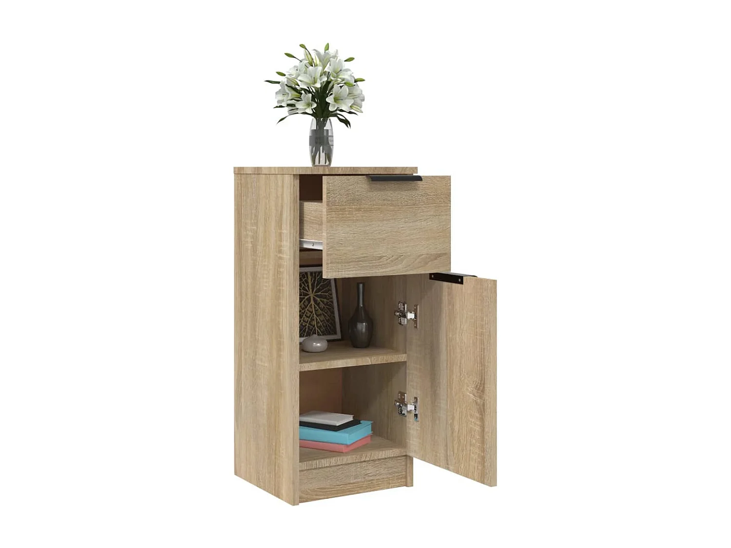 Buffet | Commode à tiroir | Meuble de rangement Chêne sonoma 30x30x70 cm Bois d'ingénierie