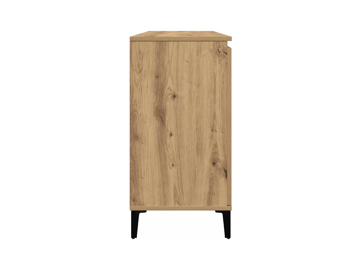 Buffet | Bahut | Meuble de rangement chêne artisanal 102x35x70 cm bois d'ingénierie