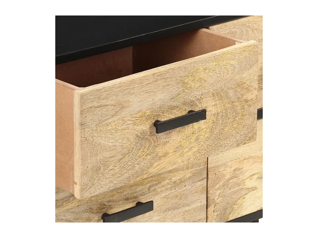 Credenza | Buffet | Armadio 110x33x64 cm in Legno Massello di Mango