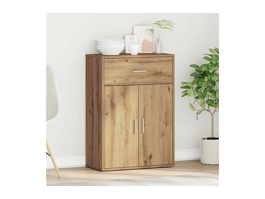 Buffet | Bahut | Meuble de rangement chêne artisanal 79 x 38 x 80 cm Bois d'ingénierie