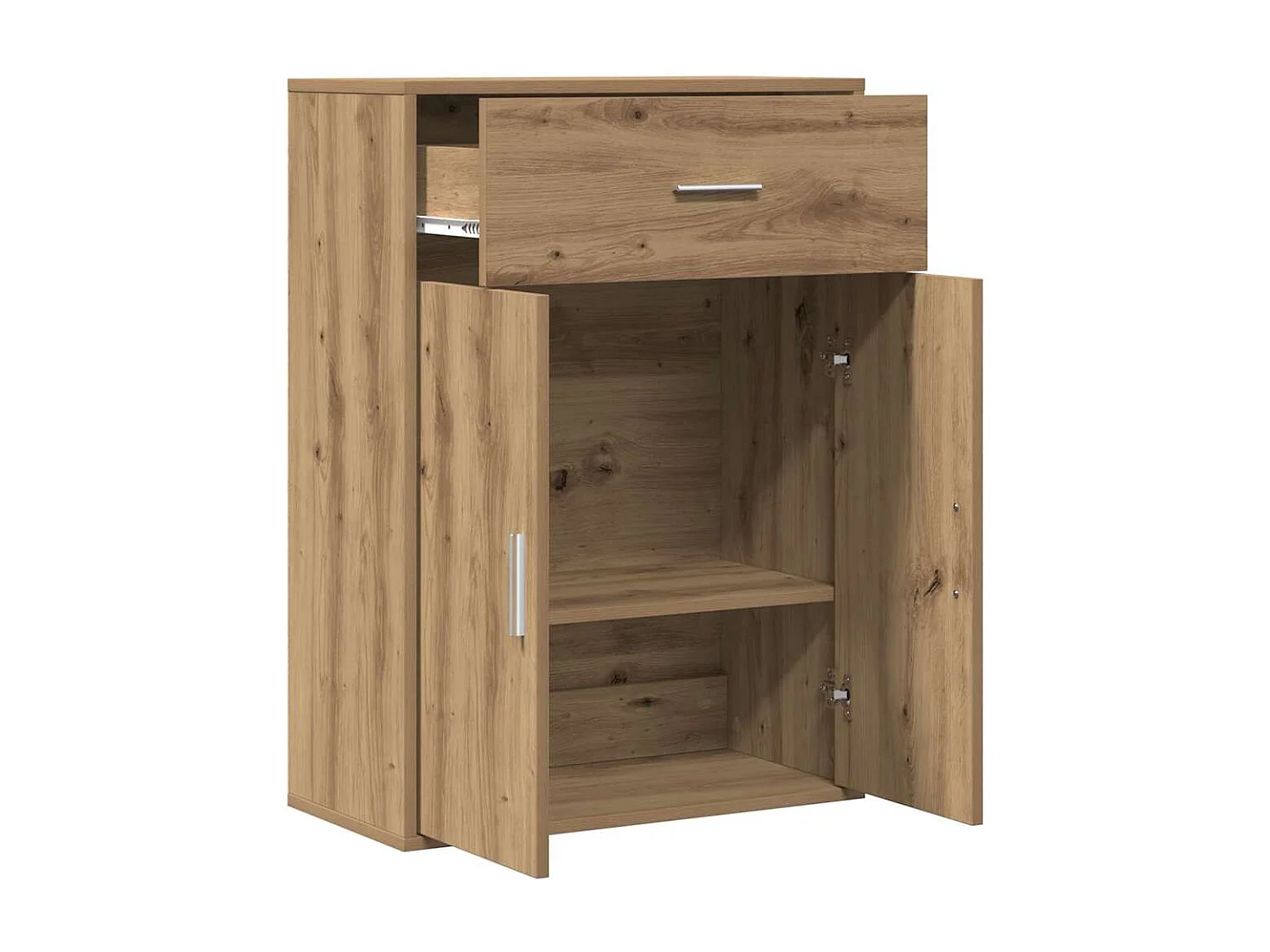 Buffet | Bahut | Meuble de rangement chêne artisanal 79 x 38 x 80 cm Bois d'ingénierie