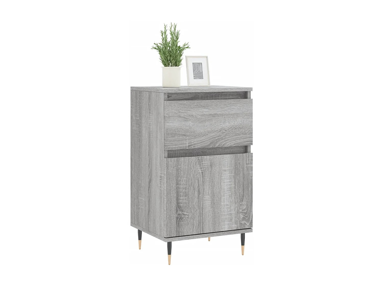 Buffets | Bahuts | Meuble de rangement 2 pcs sonoma gris 40x35x70 cm bois d'ingénierie