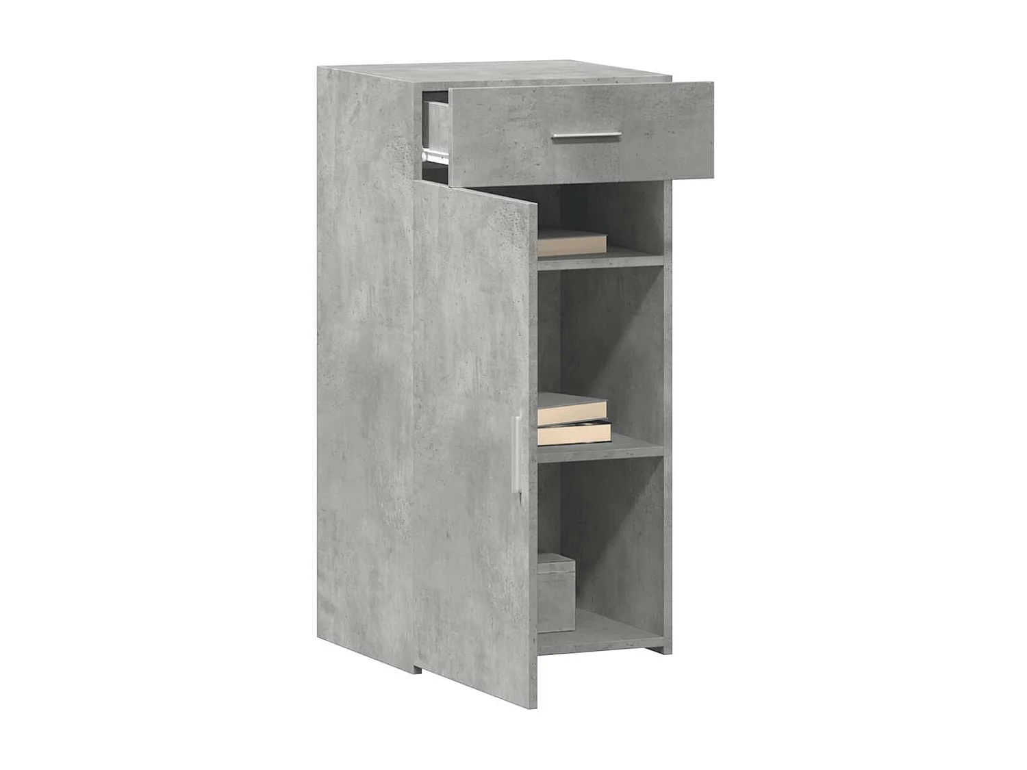 Buffet | Bahut | Meuble de rangement gris béton 45x42,5x93 cm bois d'ingénierie