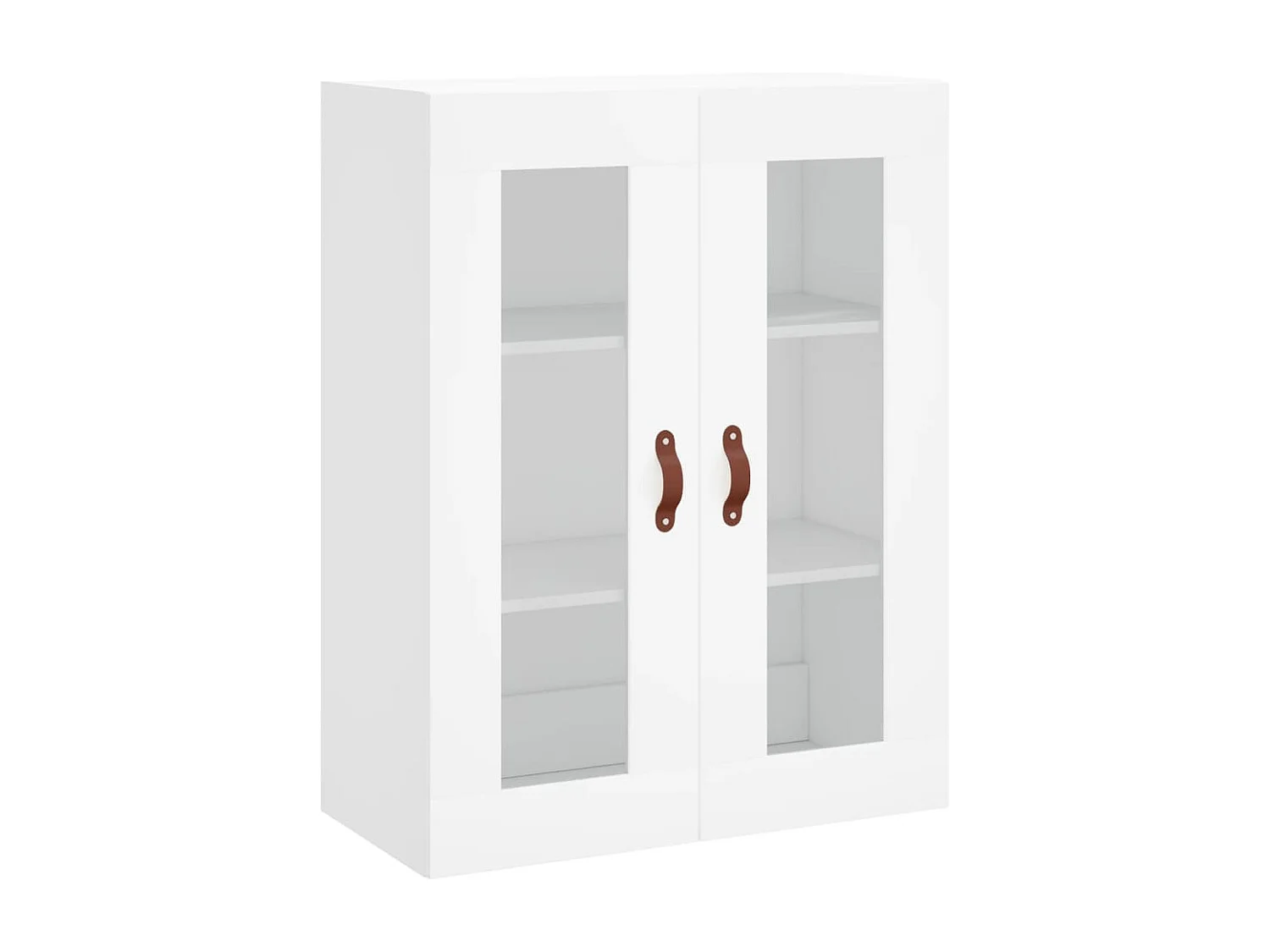 Credenza | Buffet | Armadio Bianca 69,5x34x180 cm in Legno Multistrato