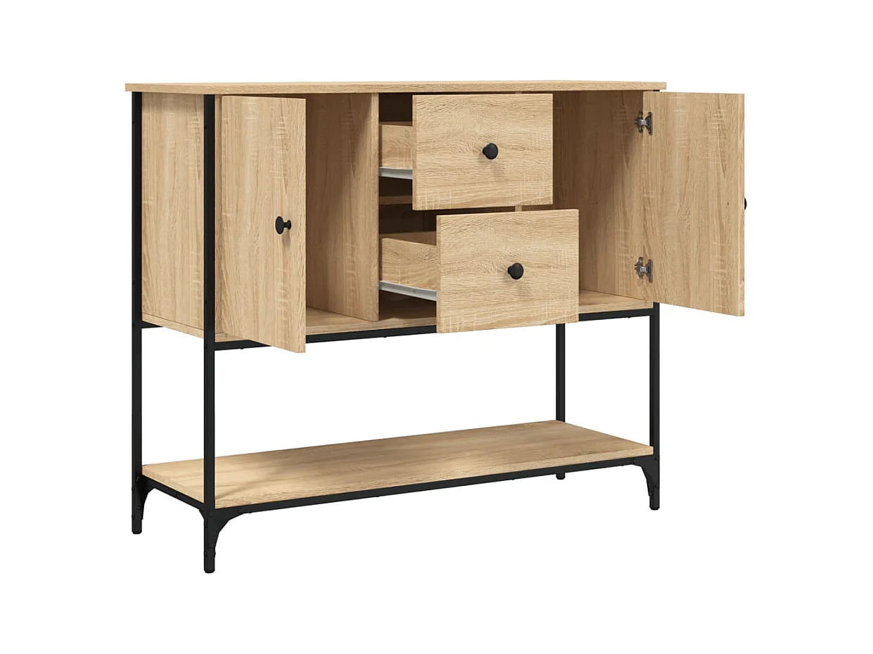 Credenza | Buffet | Armadio Rovere Sonoma 100x36x85 cm in Legno Multistrato