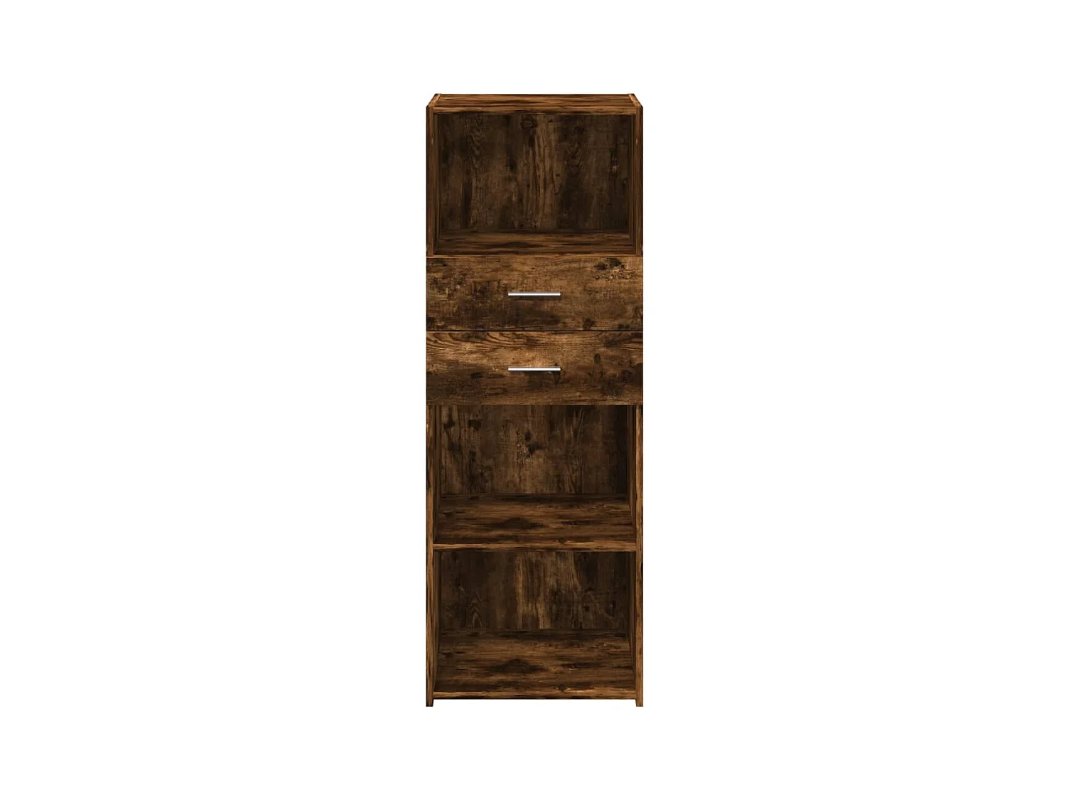 Buffet | Bahut | Meuble de rangement haut chêne fumé 45x42,5x124 cm bois d'ingénierie