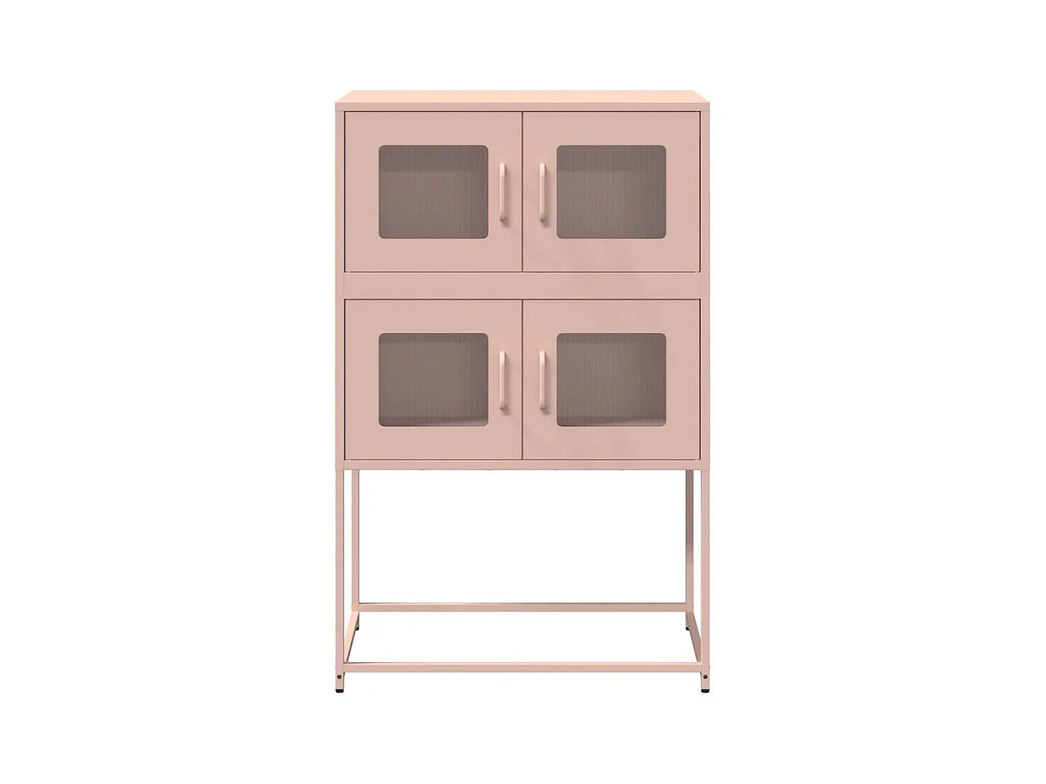 Credenza | Buffet | Armadio Rosa 68x39x107 cm in Acciaio