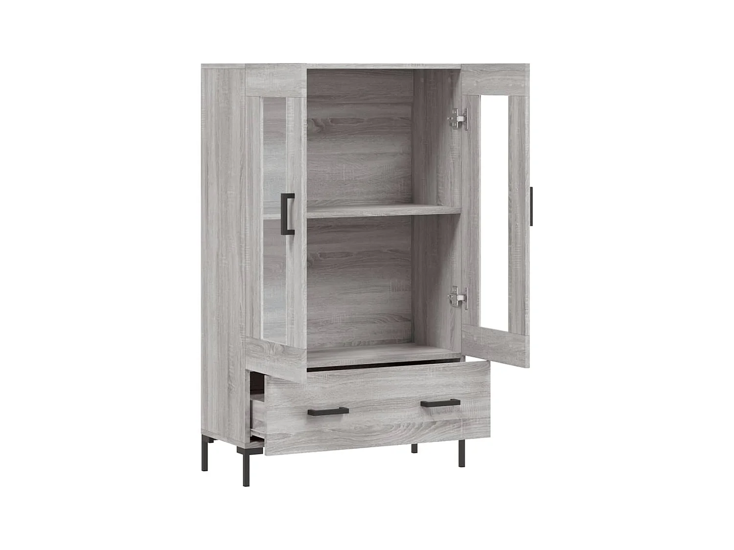 Buffet | Bahut | Meuble de rangement haut sonoma gris 69,5x31x115 cm bois d'ingénierie