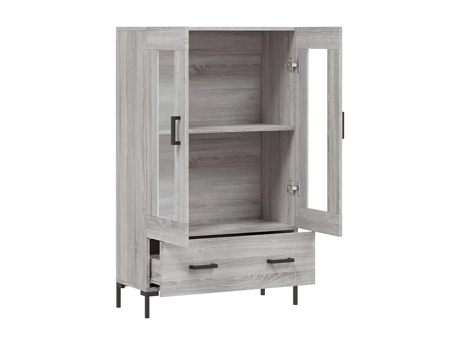 Credenza | Buffet | Armadio Grigio Sonoma 69,5x31x115 cm in Legno Multistrato