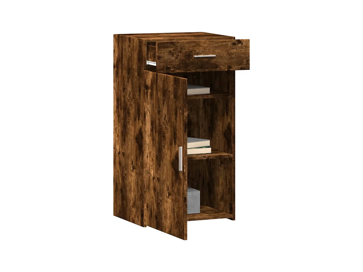 Credenza | Buffet | Armadio Rovere Fumo 50x42,5x93 cm in Legno Multistrato