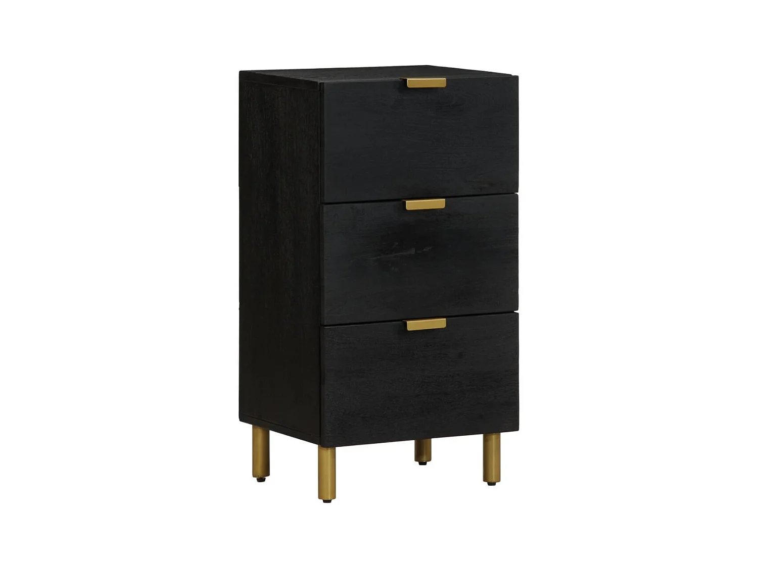Credenza | Buffet | Armadio Nera 40x33x75 cm in Legno Multistrato
