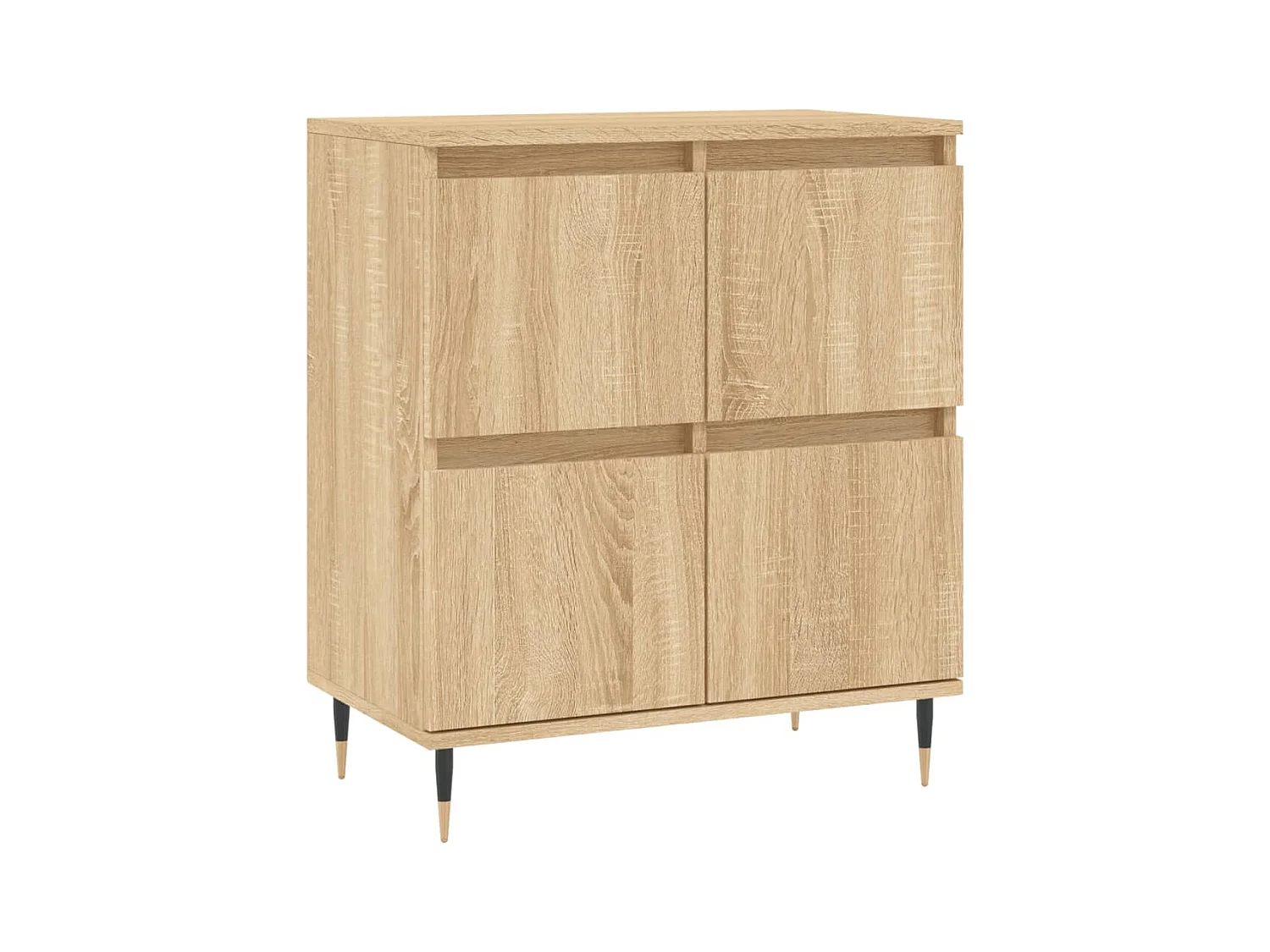 Buffets | Bahuts | Meuble de rangement 2 pcs chêne sonoma bois d'ingénierie