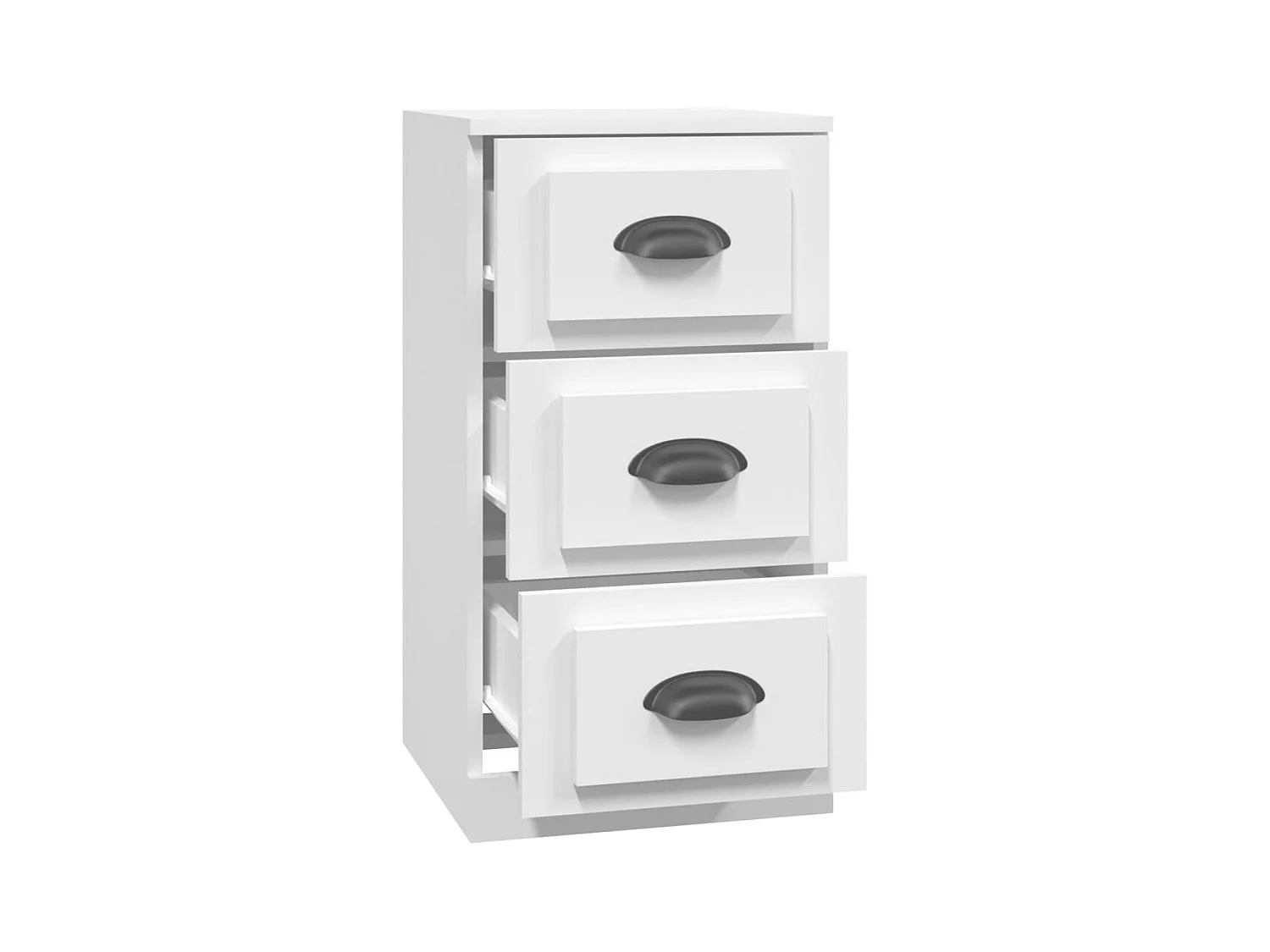 Credenza | Buffet | Armadio Bianca 36x35,5x67,5 cm in Legno Multistrato