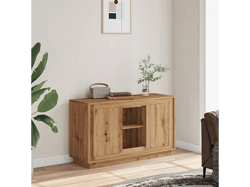 Credenza | Buffet | Armadio Rovere Artigianale 102x35x60 cm in Legno Multistrato