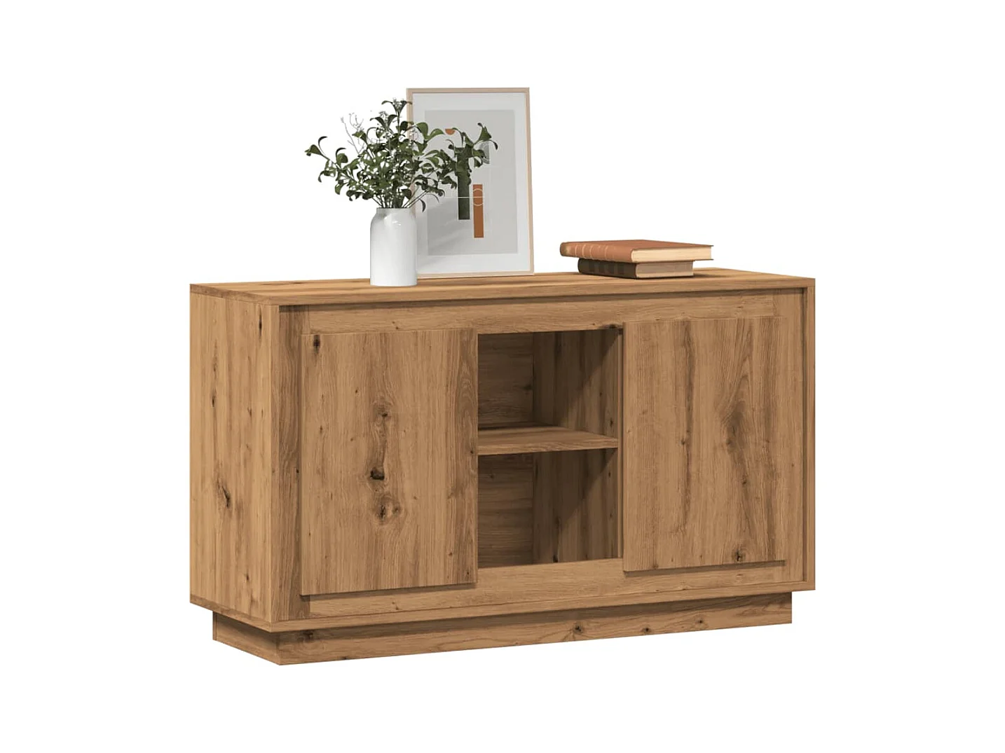 Credenza | Buffet | Armadio Rovere Artigianale 102x35x60 cm in Legno Multistrato
