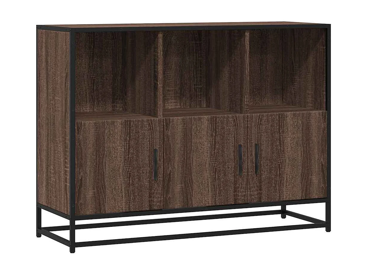 Buffet | Bahut | Meuble de rangement chêne marron 100x35x76 cm bois d'ingénierie