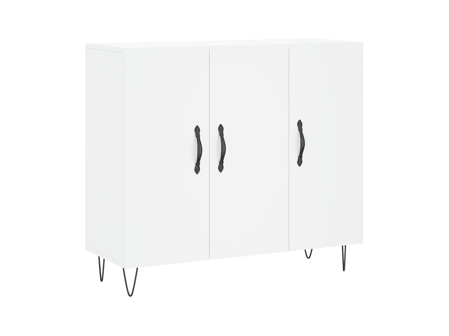 Buffet | Bahut | Meuble de rangement blanc 90x34x80 cm bois d'ingénierie