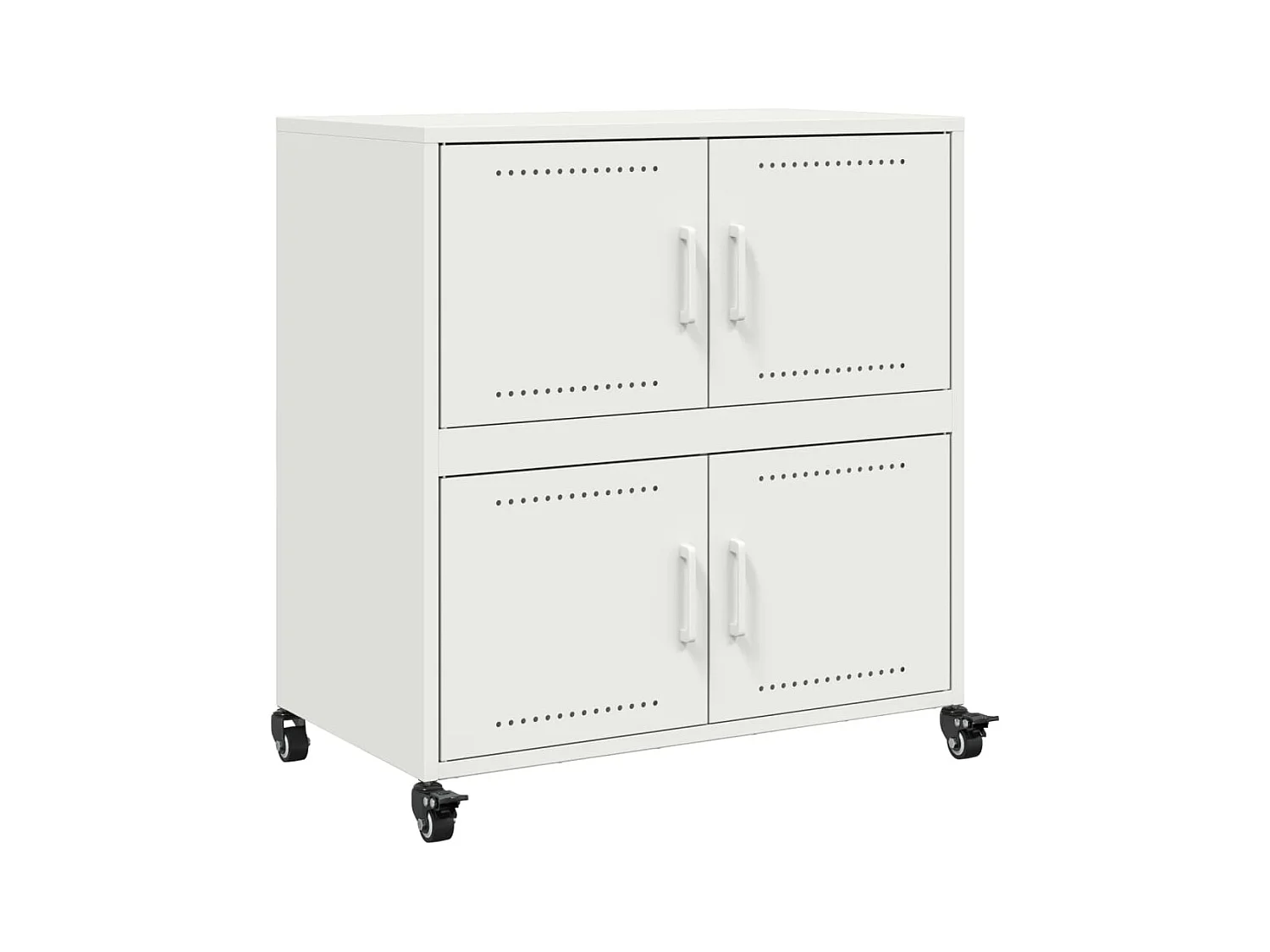 Credenza | Buffet | Armadio Bianca 68x39x72 cm in Acciaio