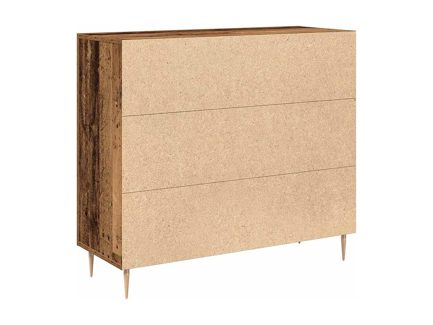 Buffet | Bahut | Meuble de rangement en Bois Ancien, 90x34x80 cm, Fabriqué en Bois Ingénierie