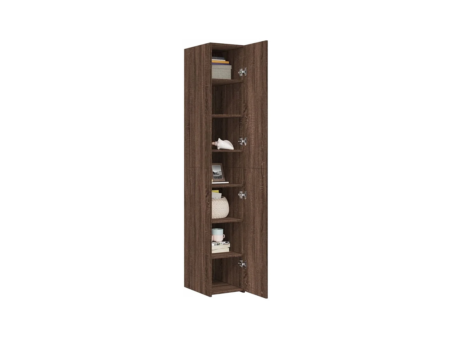 Buffet | Bahut | Meuble de rangement haut chêne marron 30x42,5x185 cm bois d'ingénierie