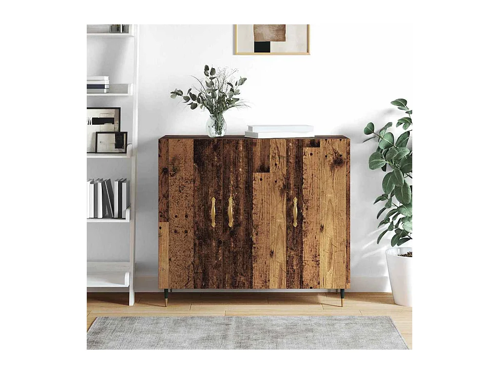 Credenza | Buffet | Armadio Marrone 90 x 34 x 80 cm Legno multistrato