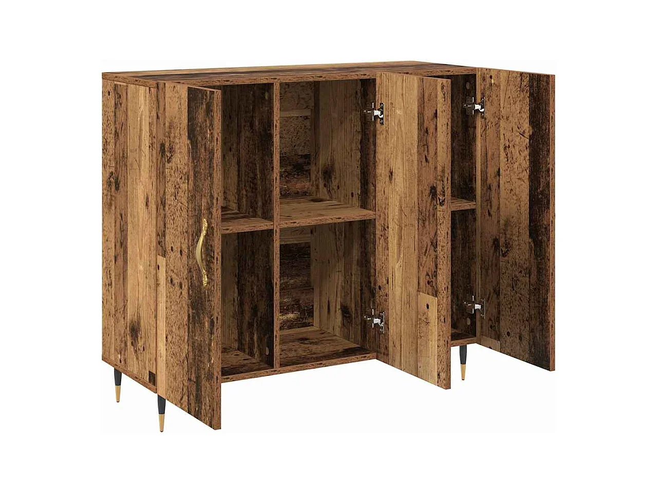 Credenza | Buffet | Armadio Marrone 90 x 34 x 80 cm Legno multistrato