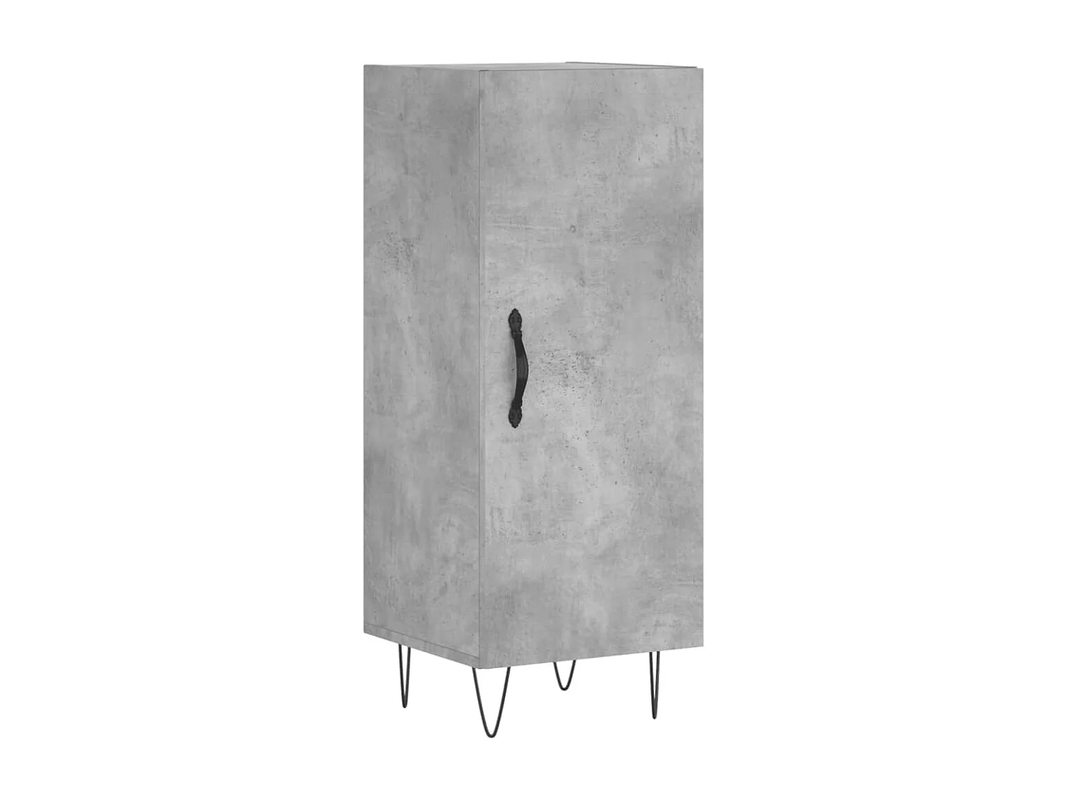 Credenza | Buffet | Armadio Grigio Cemento 34,5x34x90 cm in Legno Multistrato