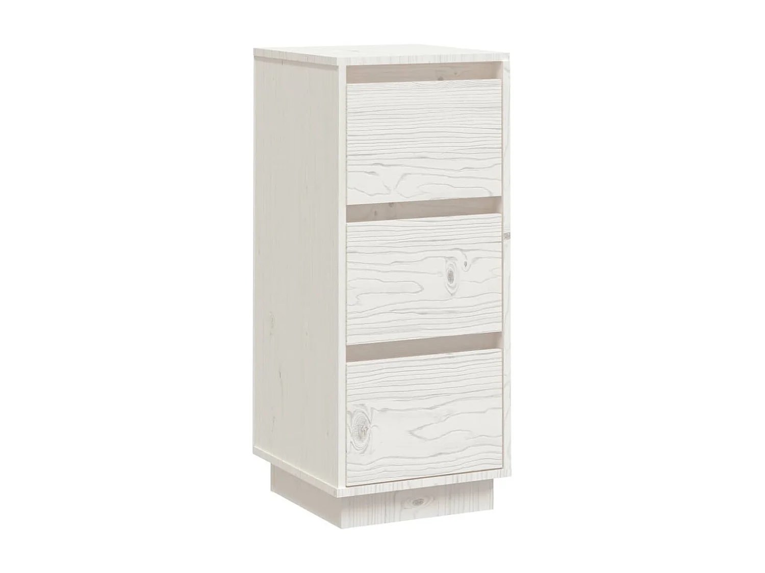 Buffet | Bahut | Meuble de rangement Blanc 32x34x75 cm Bois massif de pin