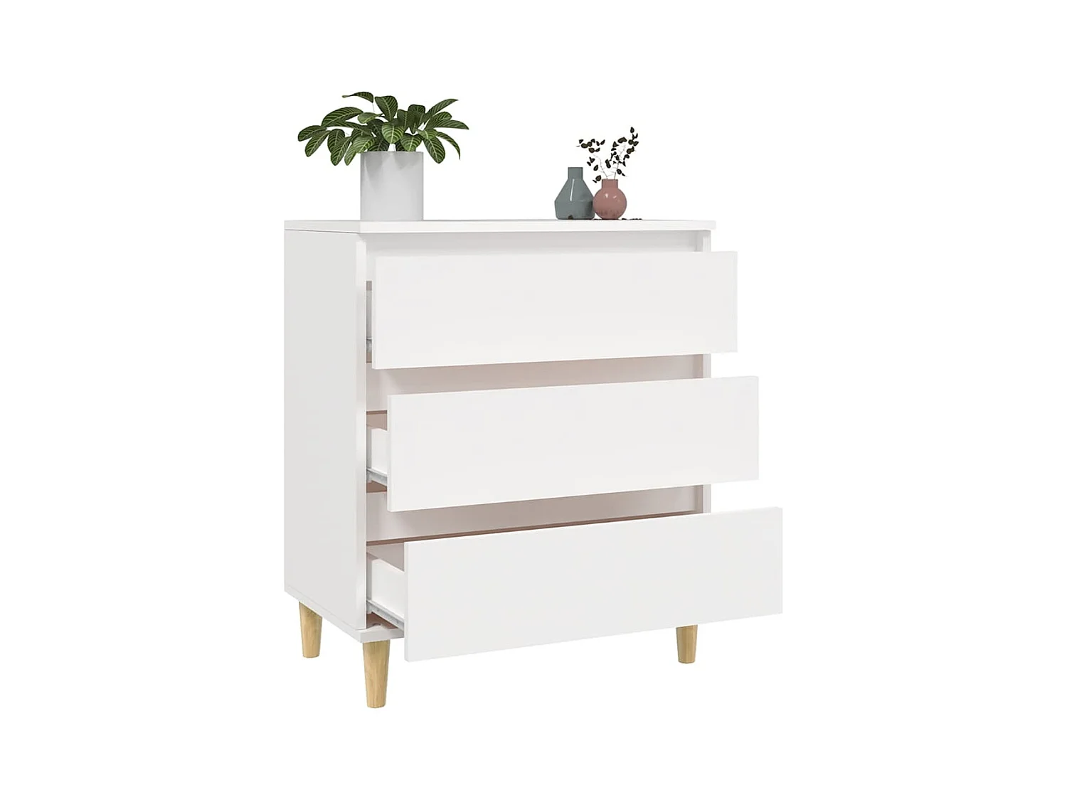 Buffet | Bahut | Meuble de rangement Blanc 60x35x70 cm Bois d'ingénierie