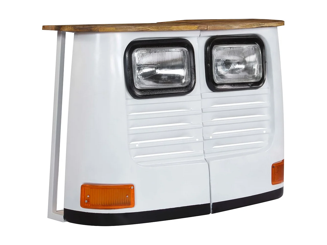 Credenza | Buffet | Armadio Camion in Legno Massello di Mango Bianco