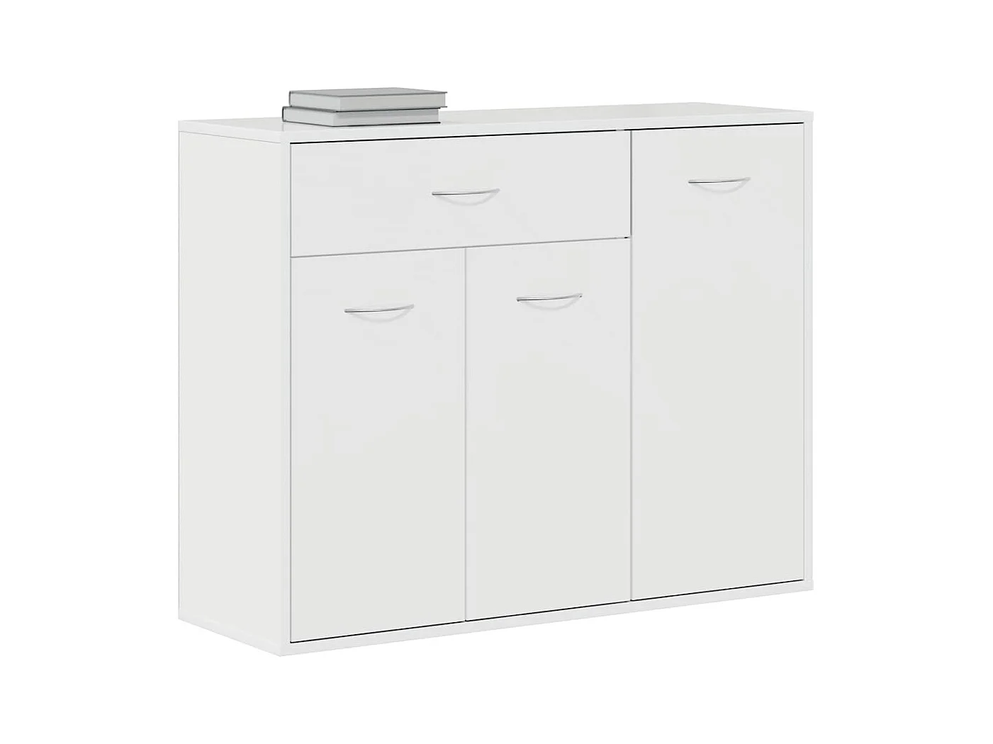 Buffet | Commode à tiroir | Meuble de rangement Blanc brillant 88x30x70 cm Bois d'ingénierie