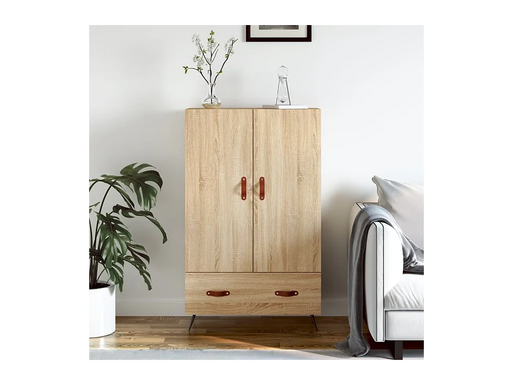 Credenza | Buffet | Armadio Rovere Sonoma 69,5x31x115 cm in Legno Multistrato