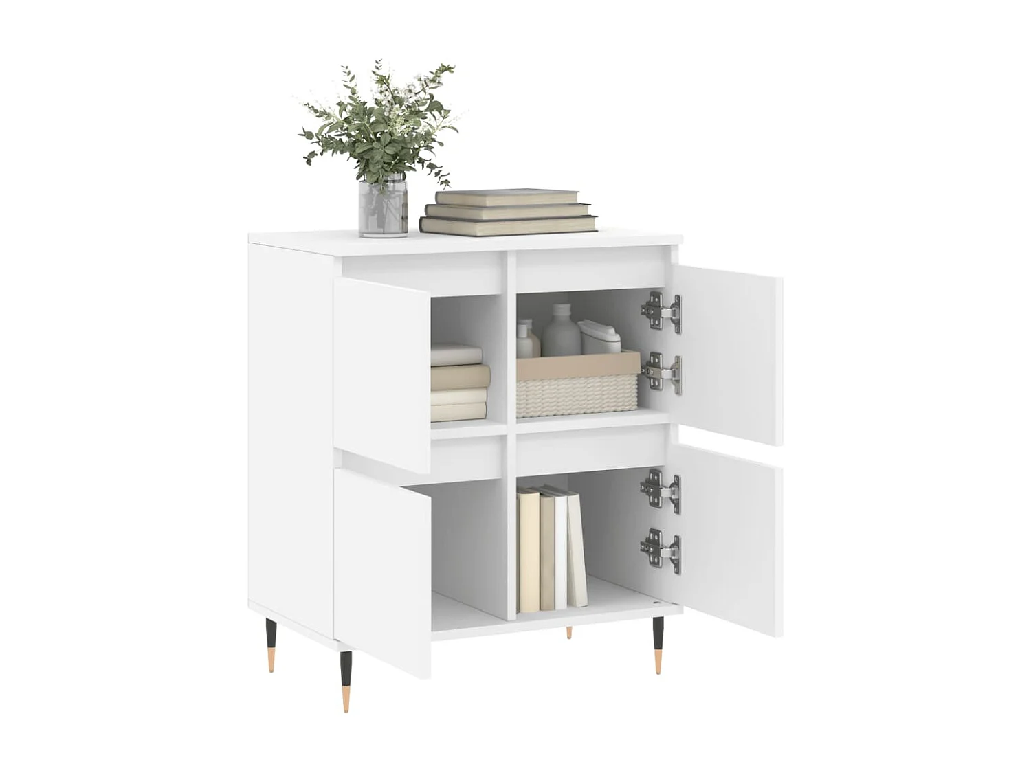Buffet | Bahut | Meuble de rangement Blanc 60x35x70 cm Bois d'ingénierie