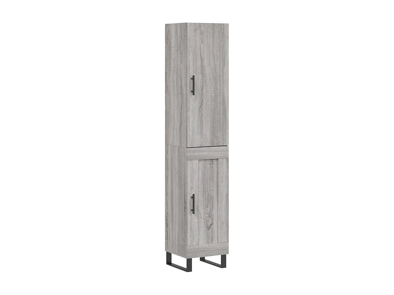 Buffet | Bahut | Meuble de rangement haut Sonoma gris 34,5x34x180 cm Bois d'ingénierie