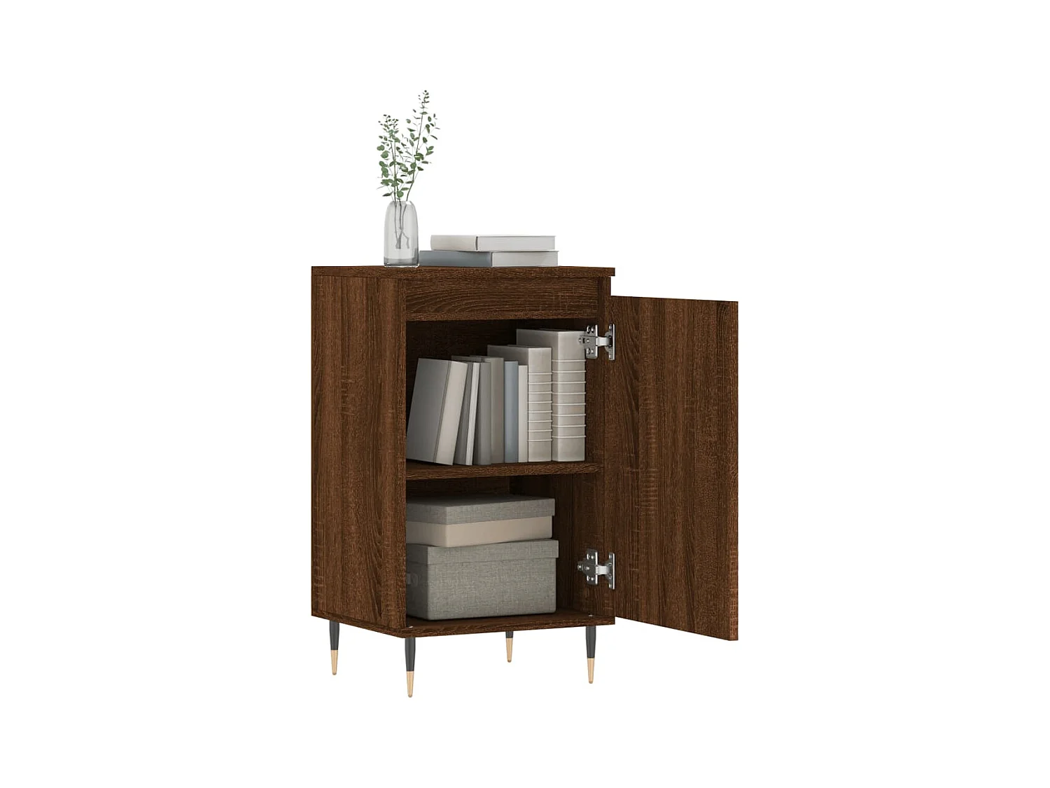 Buffets | Bahuts | Meuble de rangement 2 pcs chêne marron 40x35x70 cm bois d'ingénierie
