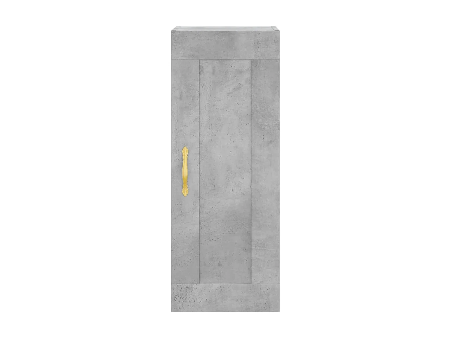 Credenza | Buffet | Armadio Grigio Cemento 34,5x34x180 cm in Legno Multistrato