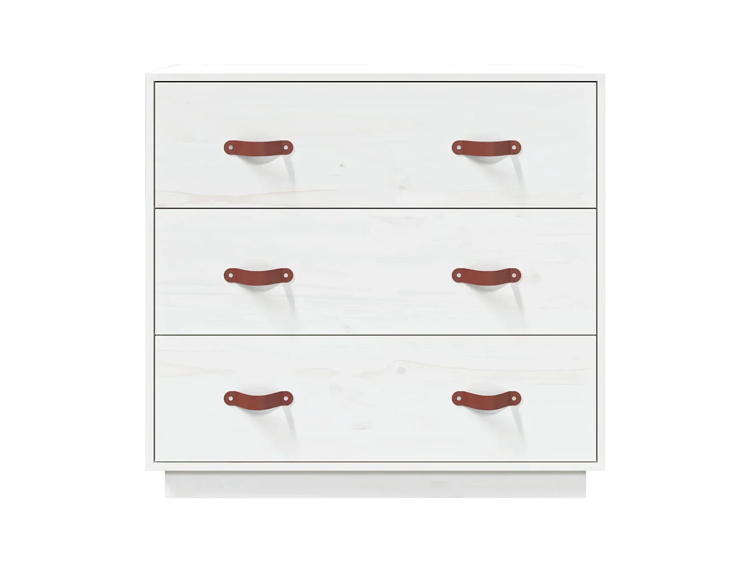 Buffet | Bahut | Meuble de rangement Blanc 80x40x75 cm Bois massif de pin