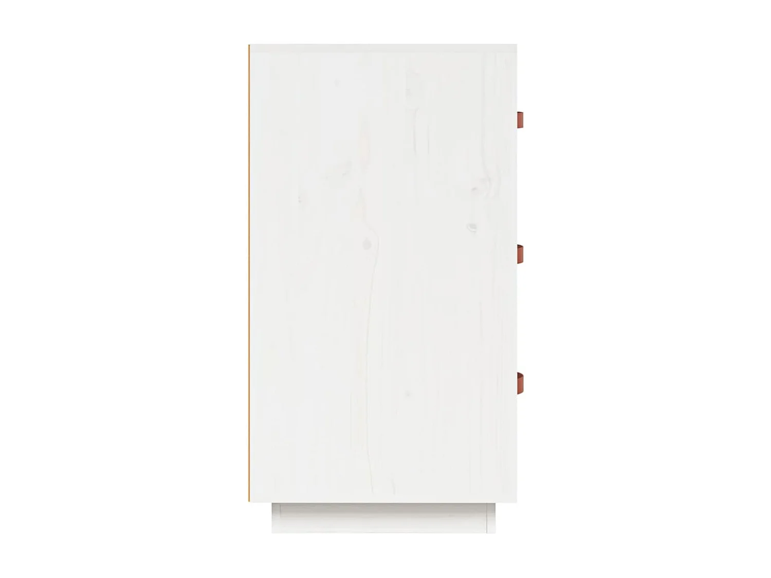 Credenza | Buffet | Armadio Bianca 80x40x75 cm in Legno Massello di Pino