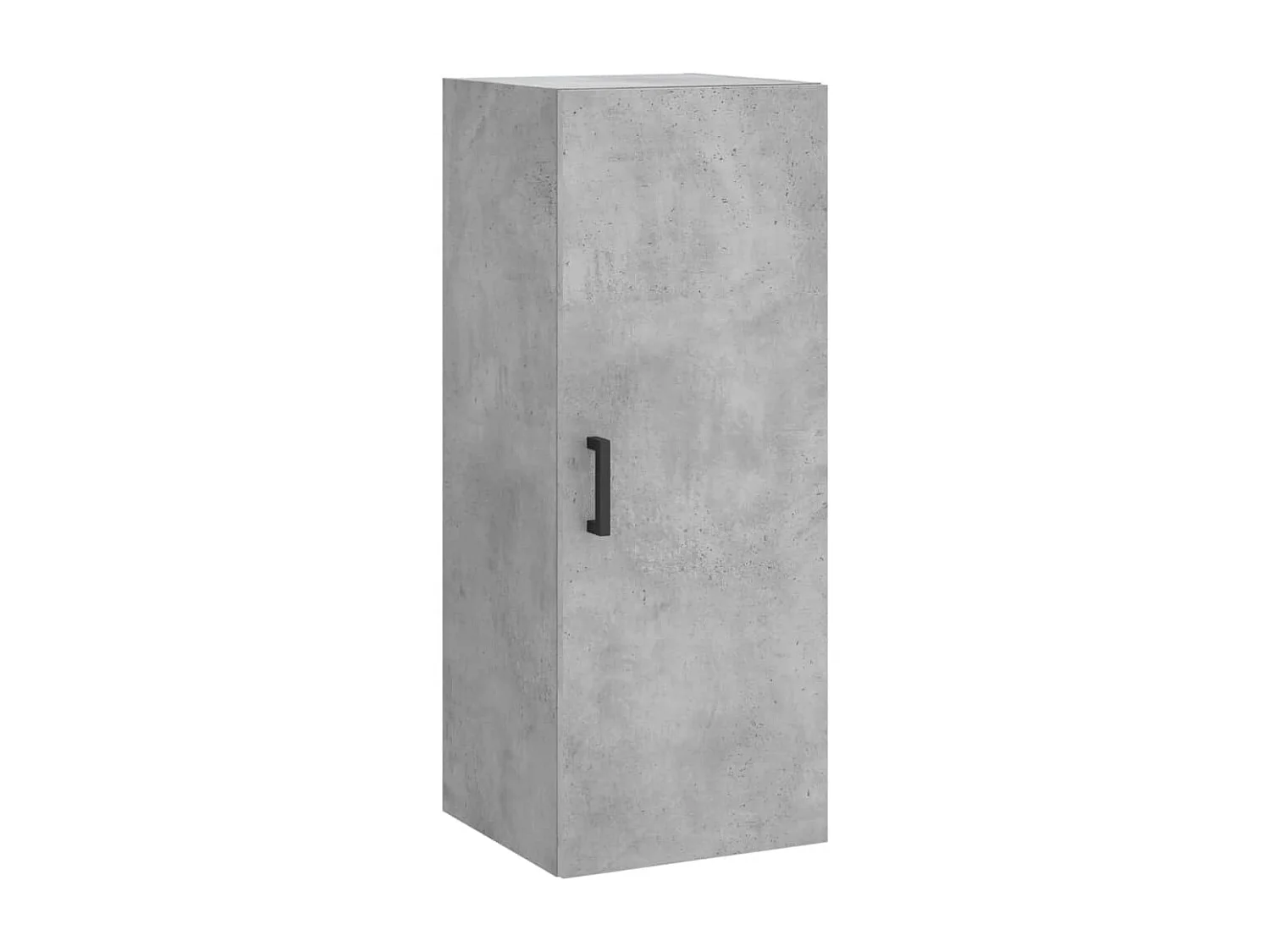Buffet | Bahut | Meuble de rangement haut Gris béton 34,5x34x180 cm Bois d'ingénierie