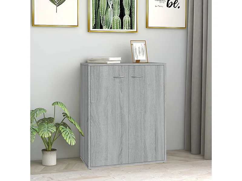 Buffet | Bahut | Meuble de rangement Sonoma gris 60x30x75 cm Bois d'ingénierie