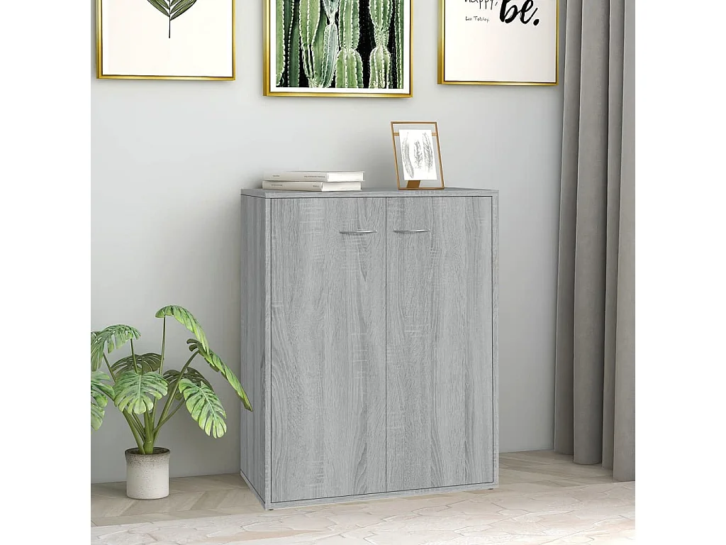 Buffet | Bahut | Meuble de rangement Sonoma gris 60x30x75 cm Bois d'ingénierie
