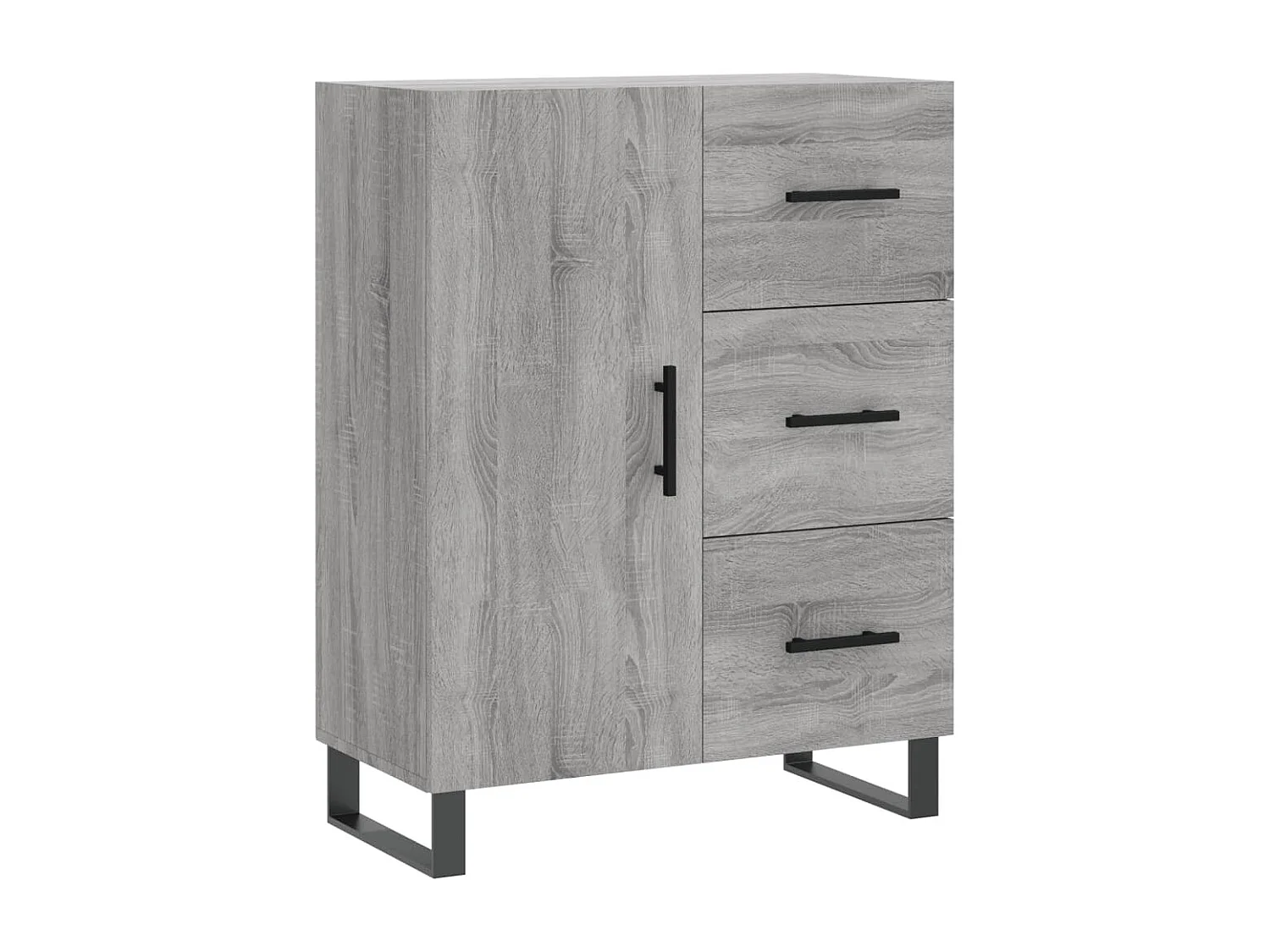 Credenza | Buffet | Armadio Grigio Sonoma 69,5x34x90 cm in Legno Multistrato
