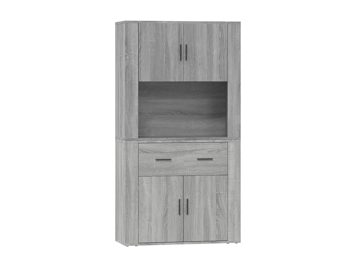 Buffet | Bahut | Meuble de rangement haut Sonoma gris Bois d'ingénierie