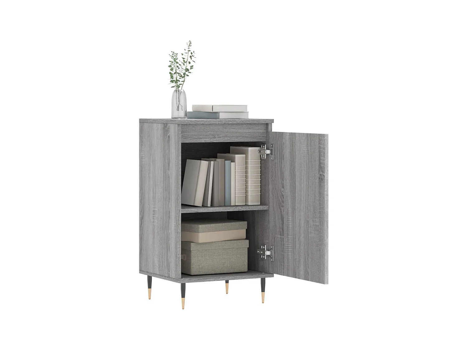 Buffets | Bahuts | Meuble de rangement 2 pcs sonoma gris 40x35x70 cm bois d'ingénierie
