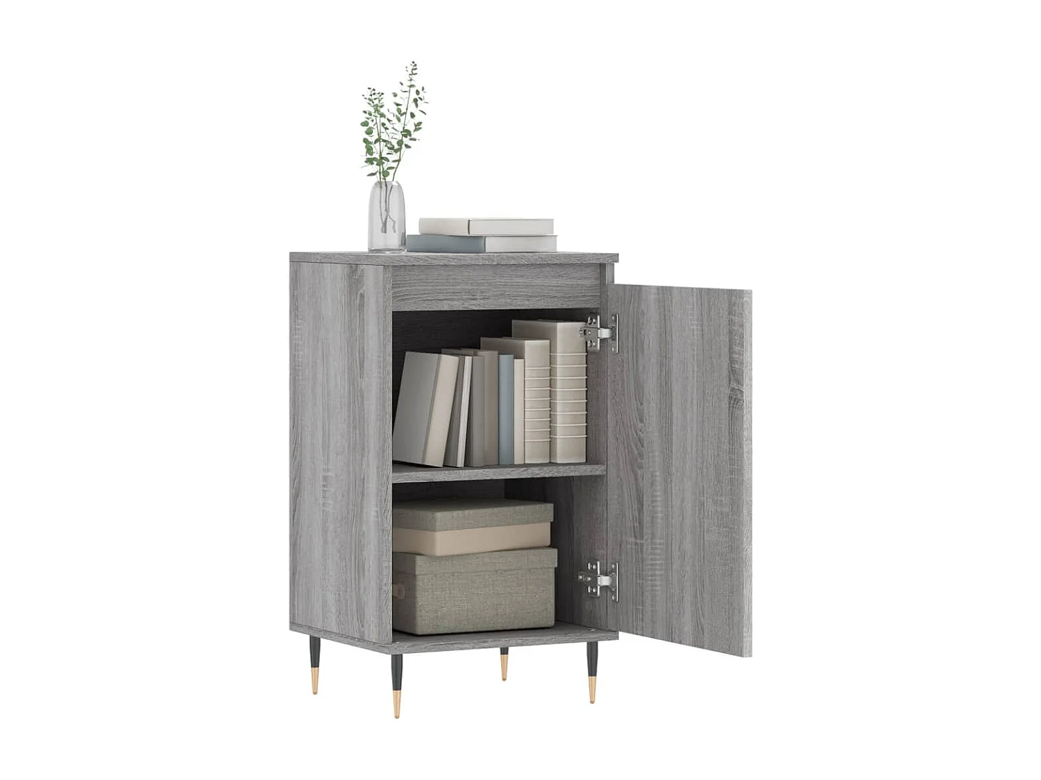 Buffets | Bahuts | Meuble de rangement 2 pcs sonoma gris 40x35x70 cm bois d'ingénierie