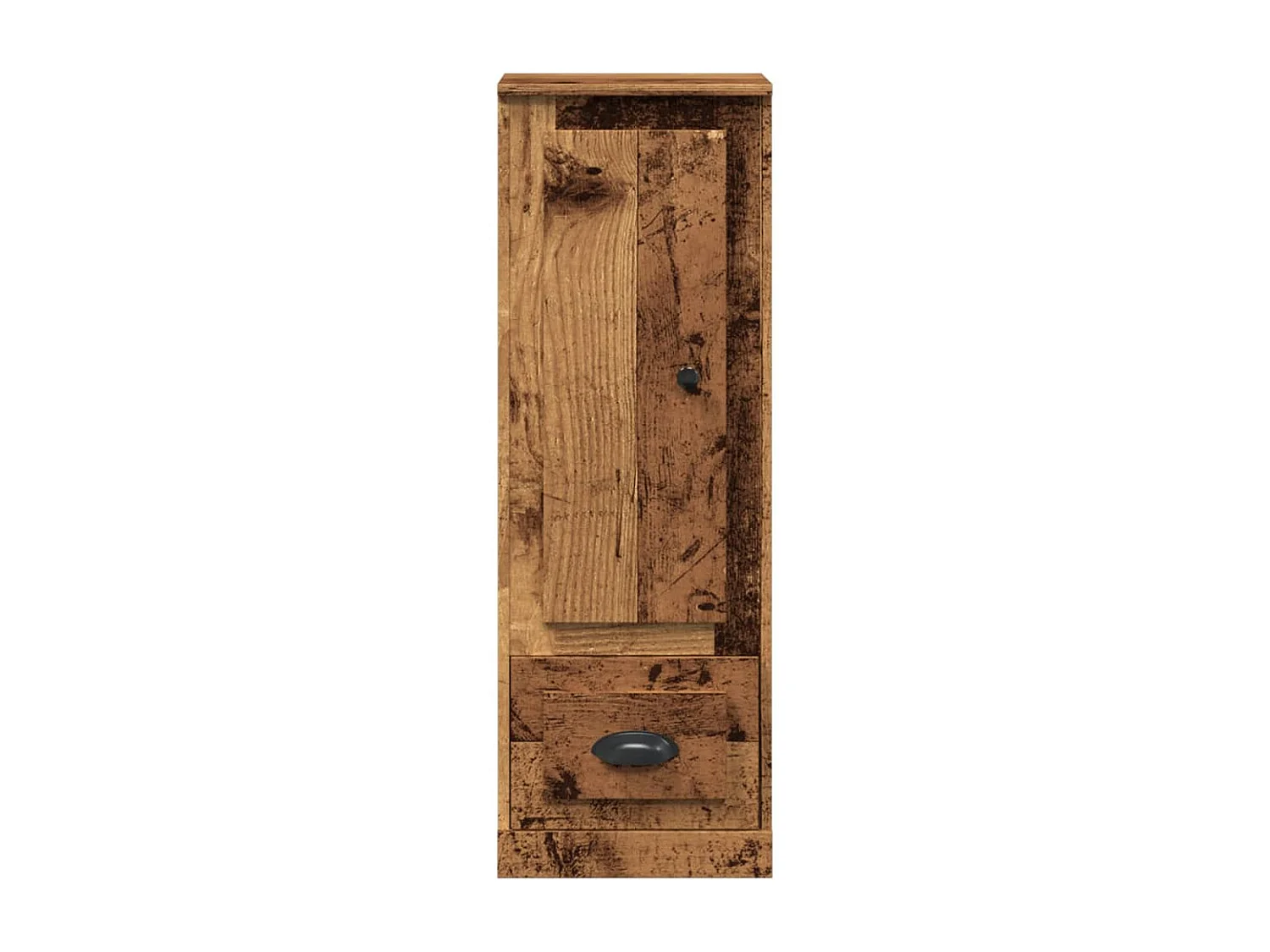 Buffet | Bahut | Meuble de rangement haut vieux bois 36x35,5x103,5 cm bois d'ingénierie