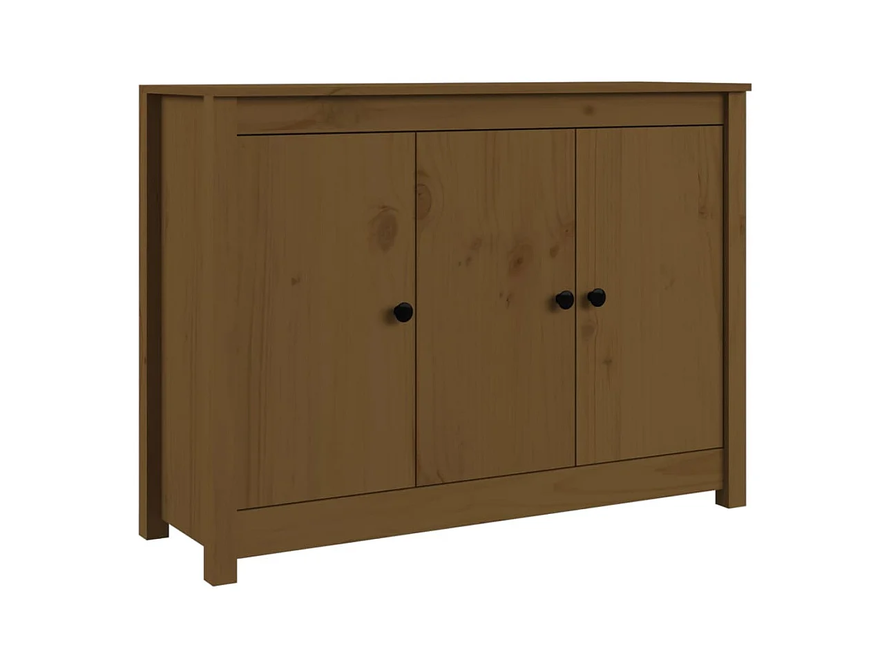 Credenza | Buffet | Armadio ambra 100x35x74 cm in Legno Massello di Pino